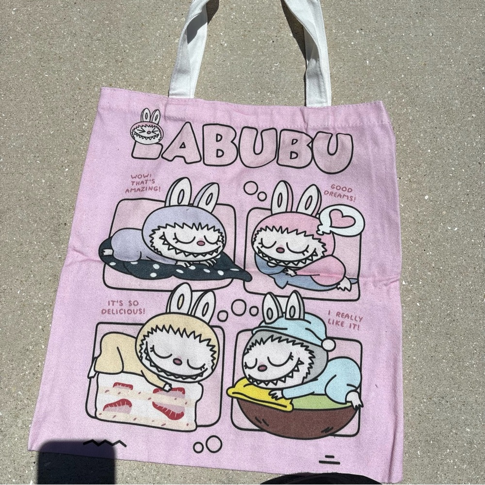 Pink Labubu Tote Bag Y2K tote - Picture 6 of 7